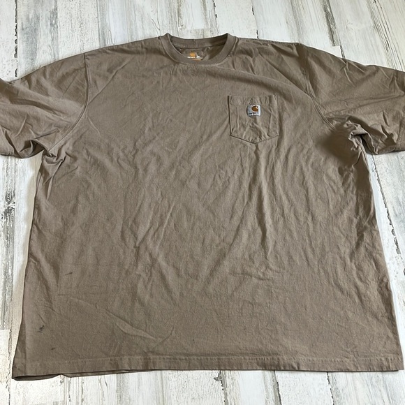 Carhartt Light Brown Tee Size 4XL - Picture 1 of 8